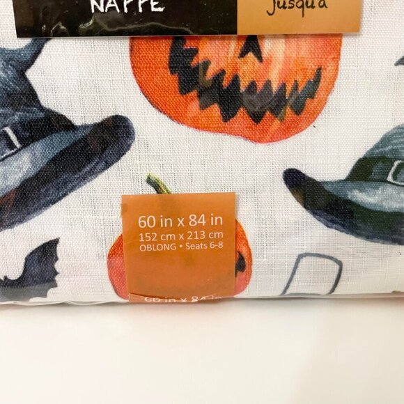 Halloween Water Resistant Tablecloth Easy Care Oblong Colordrift - Picture 4 of 16
